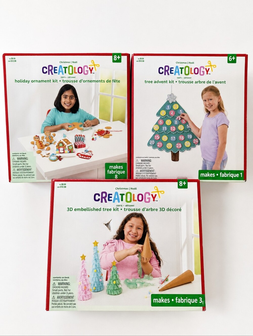 NEW Christmas Holiday Kids Crafts Felt Tree Gingerbread Houses